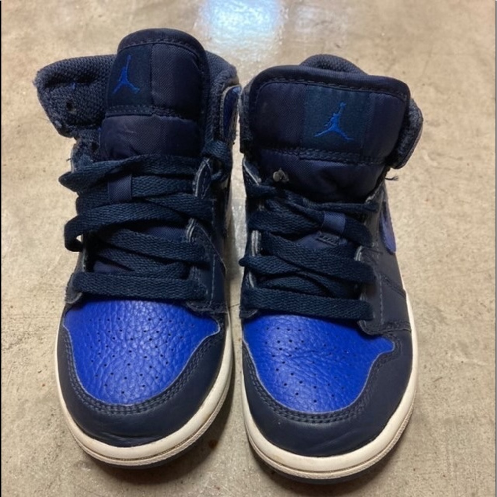 Nike Air Jordan 1 Mid Hyper Royal Blue Black Men's & GS Sizes 12c
